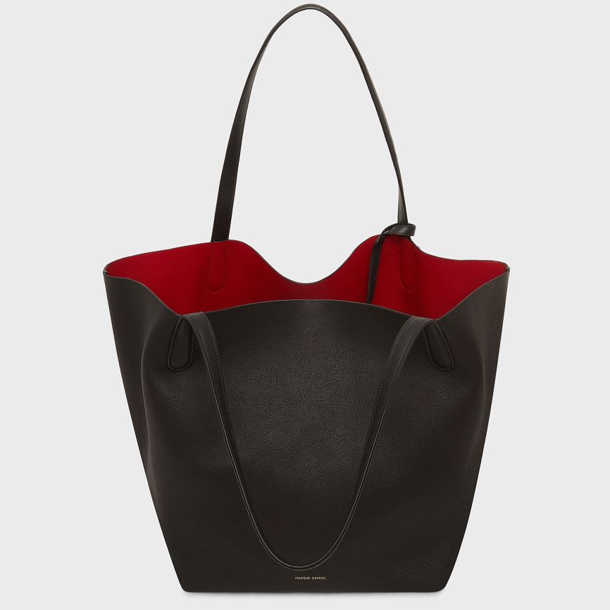 Women's Mansur Gavriel Everyday Soft Tote Bags Black | AU 5246VQ